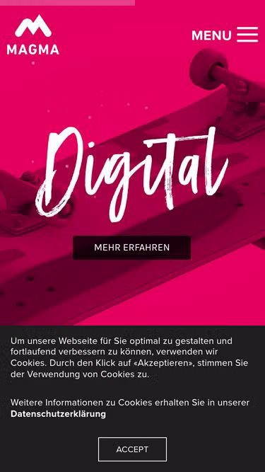 Screenshot of magma.ch