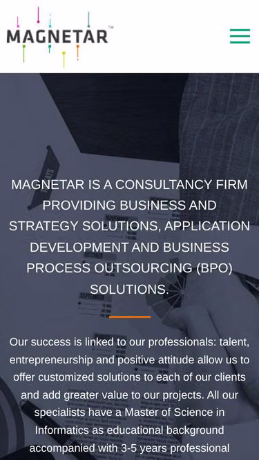 Screenshot of magnetar.be