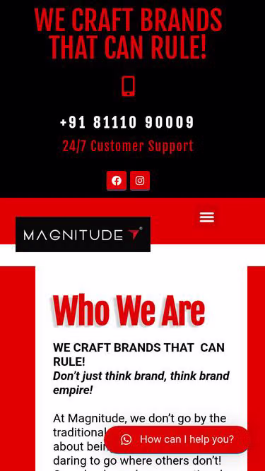 Screenshot of magnitude.one