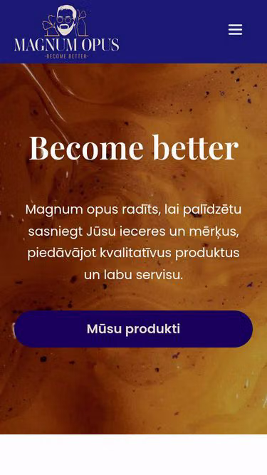Screenshot of magnumopus.lv