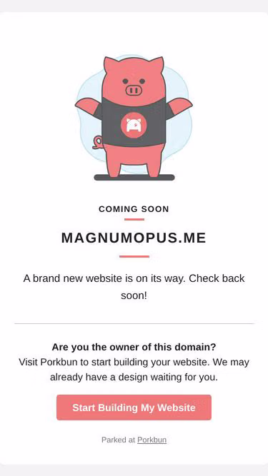 Screenshot of magnumopus.me