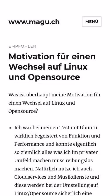 Screenshot of magu.ch