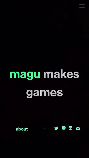 Screenshot of magu.games