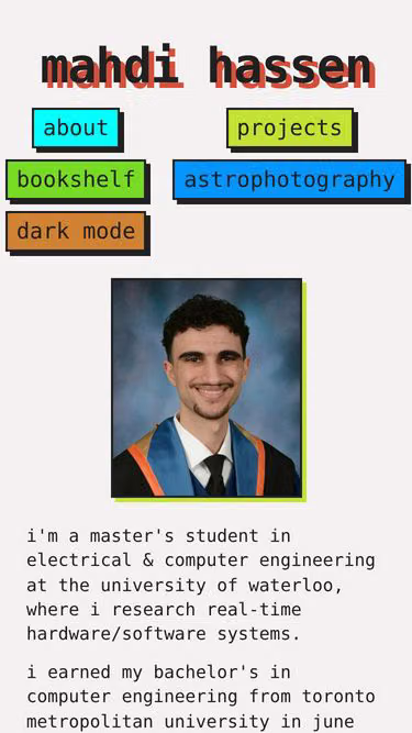 Screenshot of mahdi.to