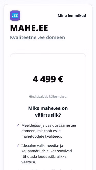 Screenshot of mahe.ee