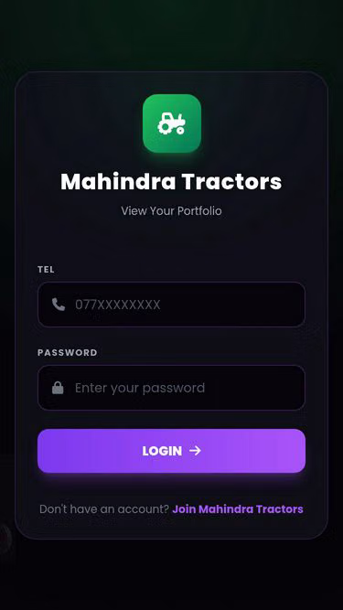 Screenshot of mahindra.world