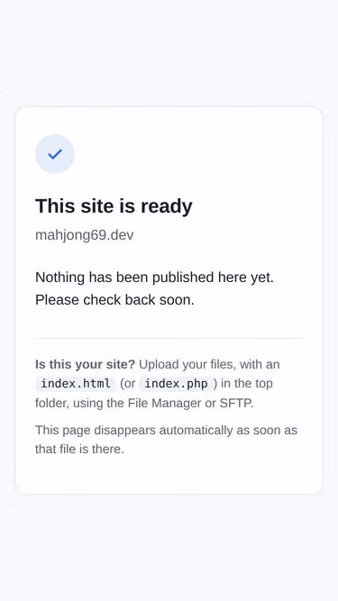 Screenshot of mahjong69.dev