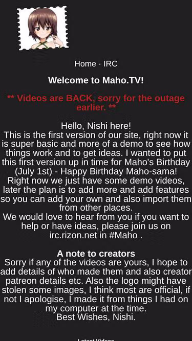 Screenshot of maho.tv