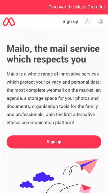 Screenshot of mailo.be