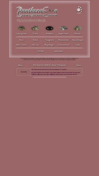 Screenshot of mainecoon.at