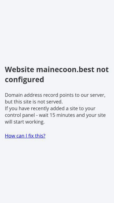 Screenshot of mainecoon.best