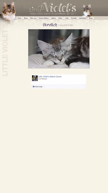 Screenshot of mainecoon.co.at