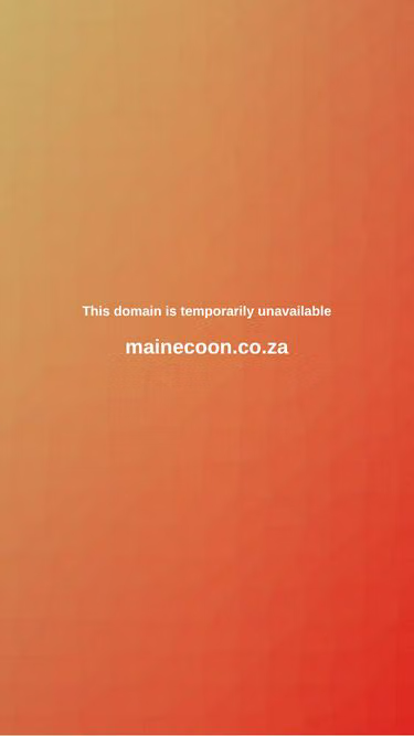 Screenshot of mainecoon.co.za