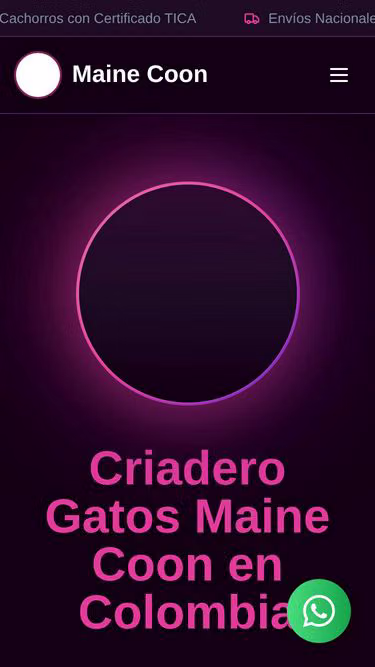 Screenshot of mainecoon.com.co