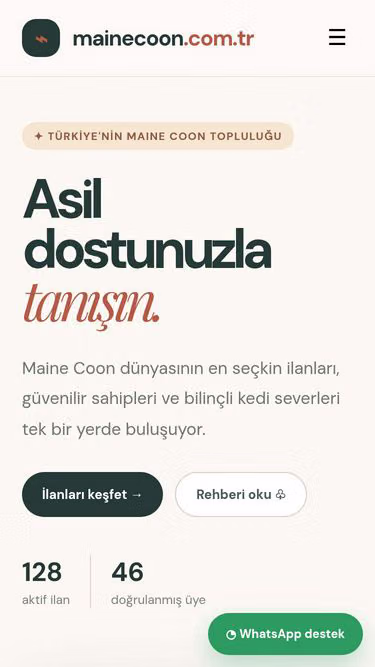 Screenshot of mainecoon.com.tr