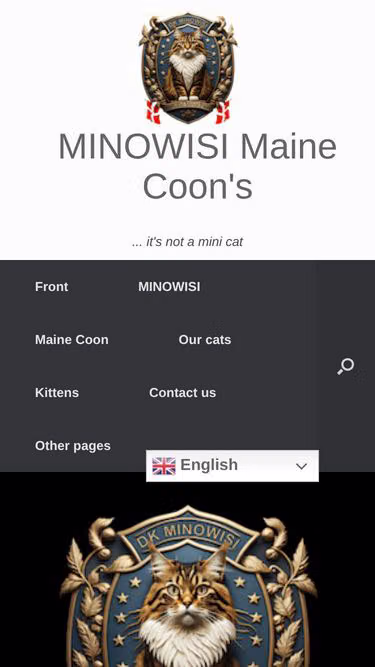 Screenshot of mainecoon.dk