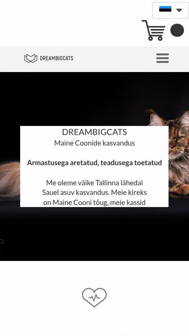 Screenshot of mainecoon.ee