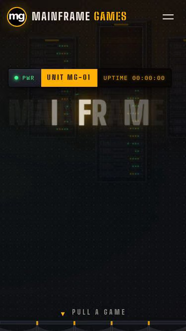 Screenshot of mainframe.games