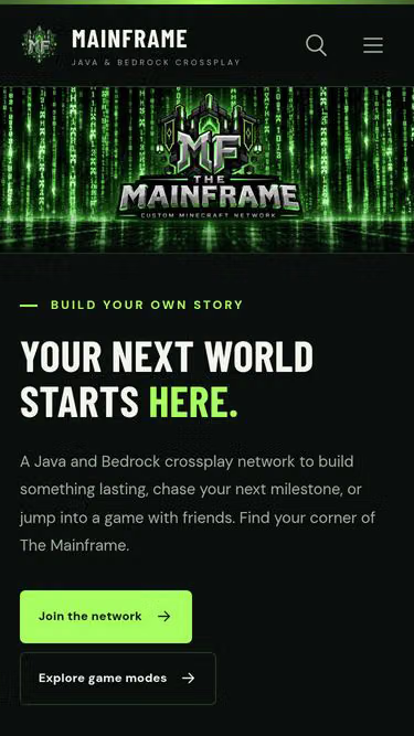 Screenshot of mainframe.vip