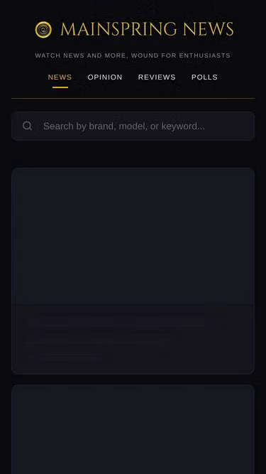 Screenshot of mainspring.news
