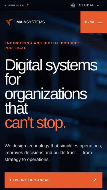Screenshot of mainsystems.co