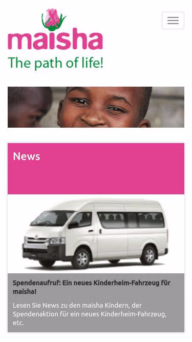 Screenshot of maisha.ch
