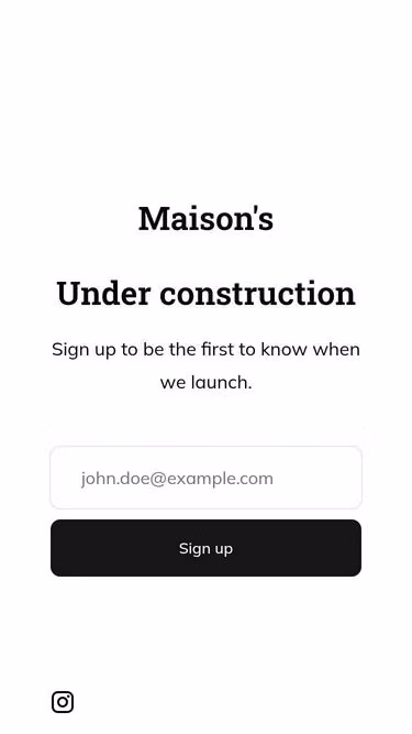 Screenshot of maison.ltd