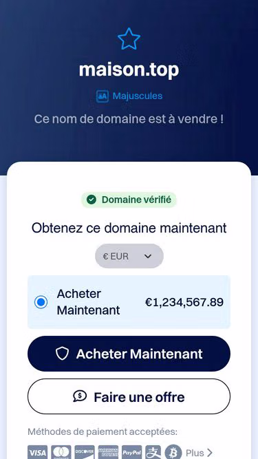 Screenshot of maison.top