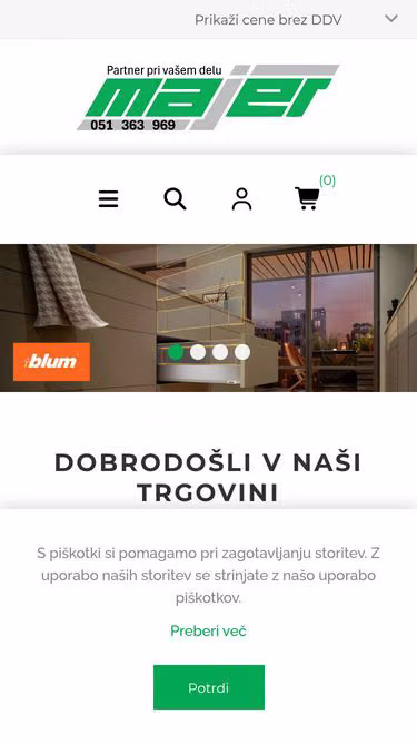 Screenshot of majer.si