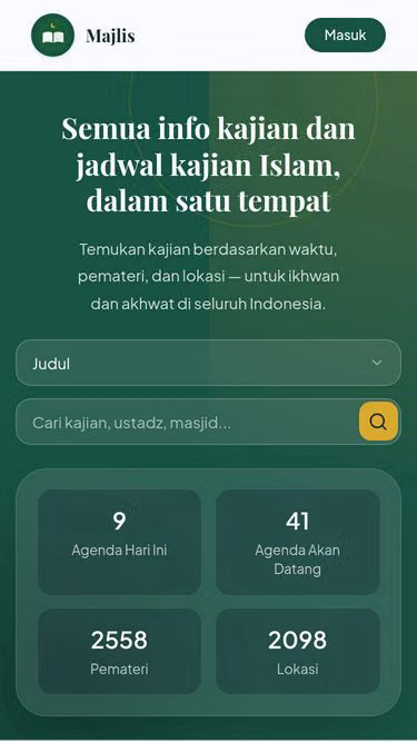 Screenshot of majlis.id