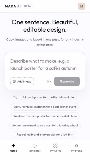 Screenshot of maka.ai