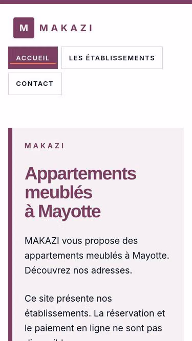 Screenshot of makazi.fr