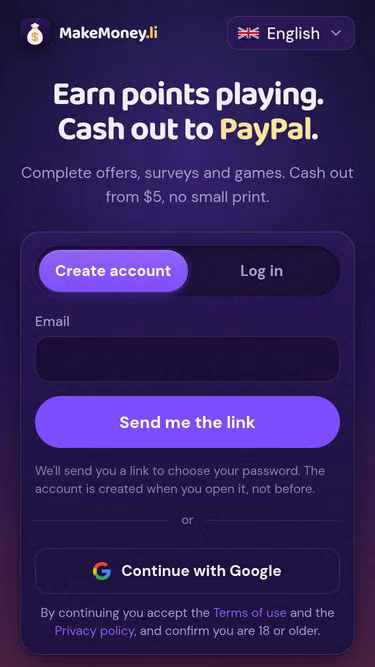 Screenshot of makemoney.li