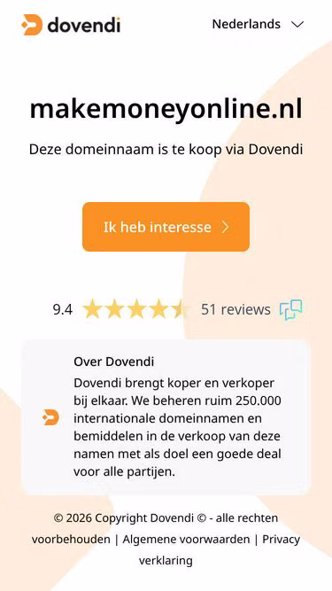 Screenshot of makemoneyonline.nl