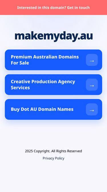 Screenshot of makemyday.au
