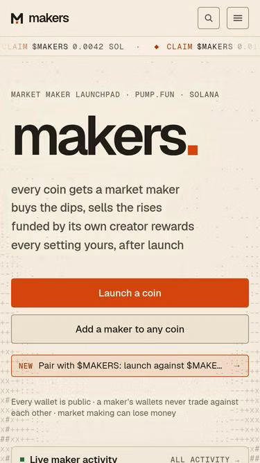 Screenshot of makers.fun
