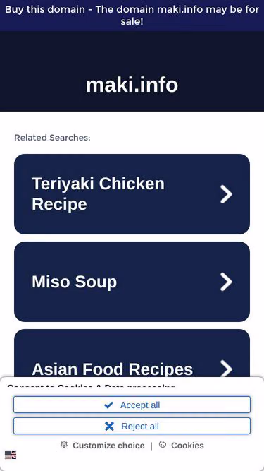 Screenshot of maki.info