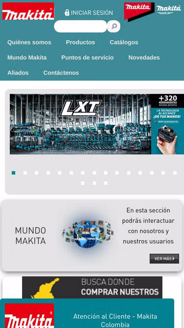 Screenshot of makita.com.co