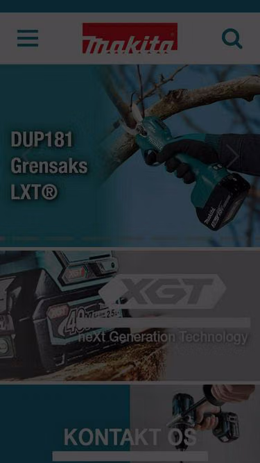 Screenshot of makita.dk
