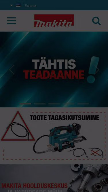 Screenshot of makita.ee