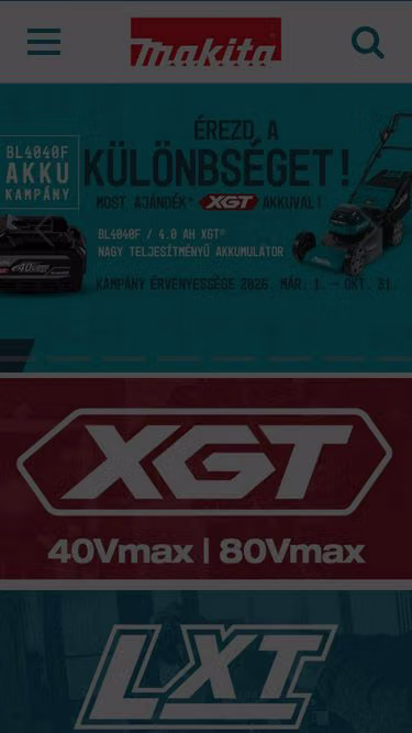 Screenshot of makita.hu