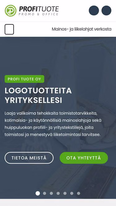 Screenshot of makito.fi