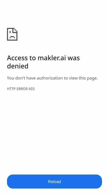 Screenshot of makler.ai