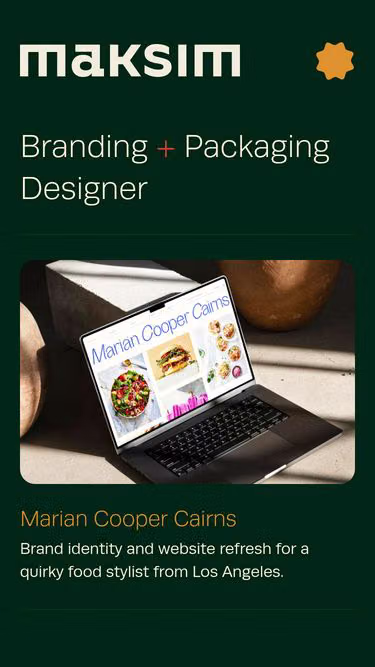 Screenshot of maksim.design