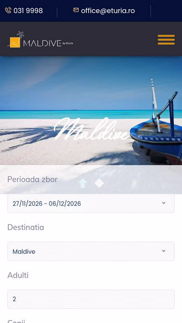 Screenshot of maldives.ro