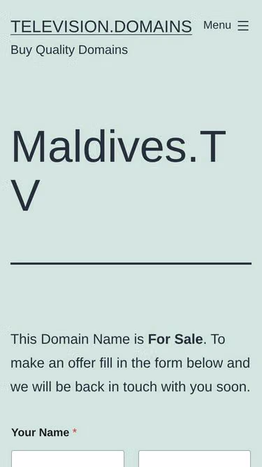 Screenshot of maldives.tv