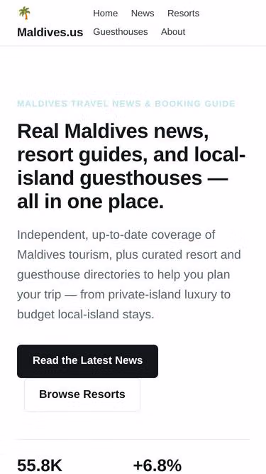 Screenshot of maldives.us