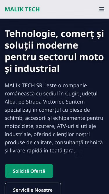 Screenshot of malik.motorcycles