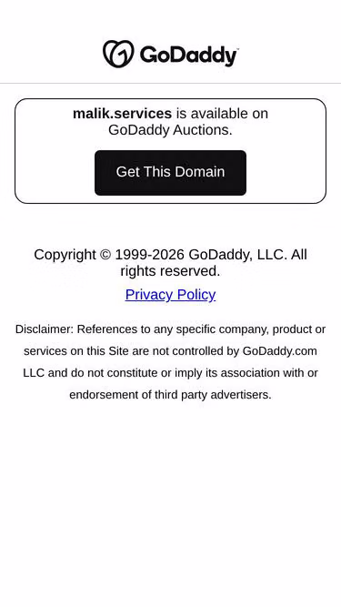 Screenshot of malik.services