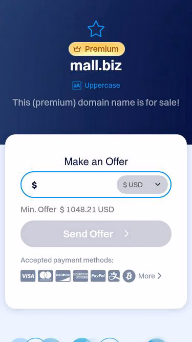 Screenshot of mall.biz